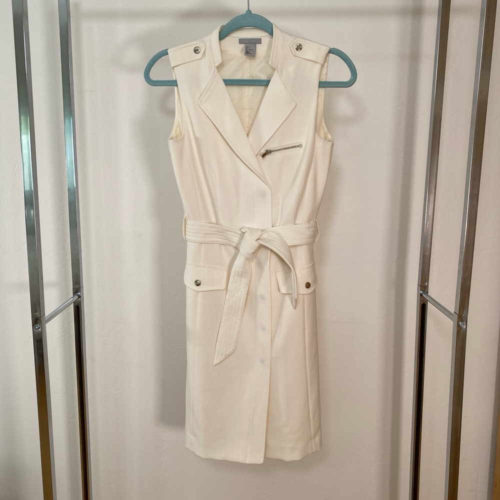 White Sleeveless Dress - H&M